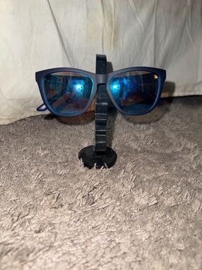 Body Glove Black Frame Sunglasses with Blue Mirrored Lenses